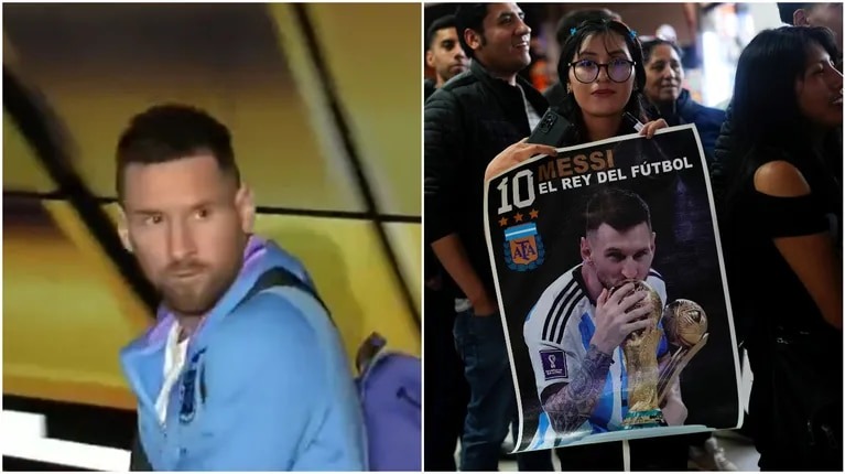 Lionel Messi está en Bolivia: así fue la llegada de la Selección argentina al hotel en La Paz