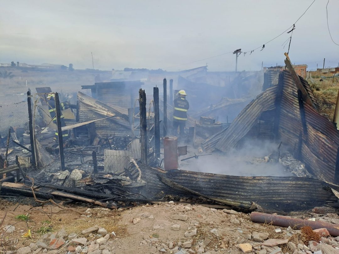 Un incendio destruyó por completo una vivienda