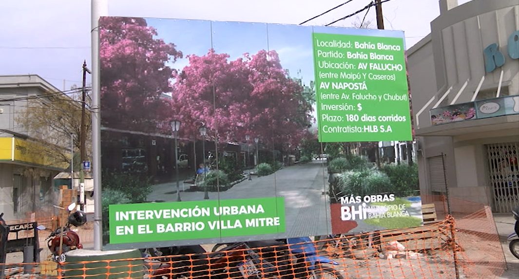 La peatonal de Villa Mitre: en octubre finalizarán los trabajos