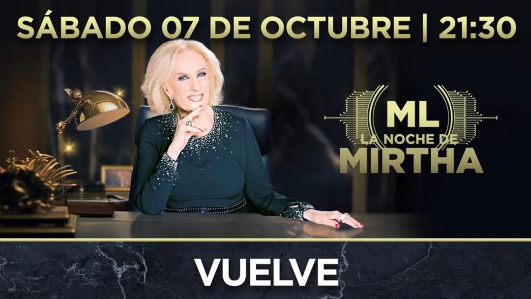 El sábado será el gran regreso de Mirtha Legrand a la televisión