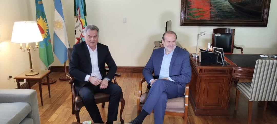 Comenzó la transición en Bahía: Héctor Gay recibió a Federico Susbielles en su despacho