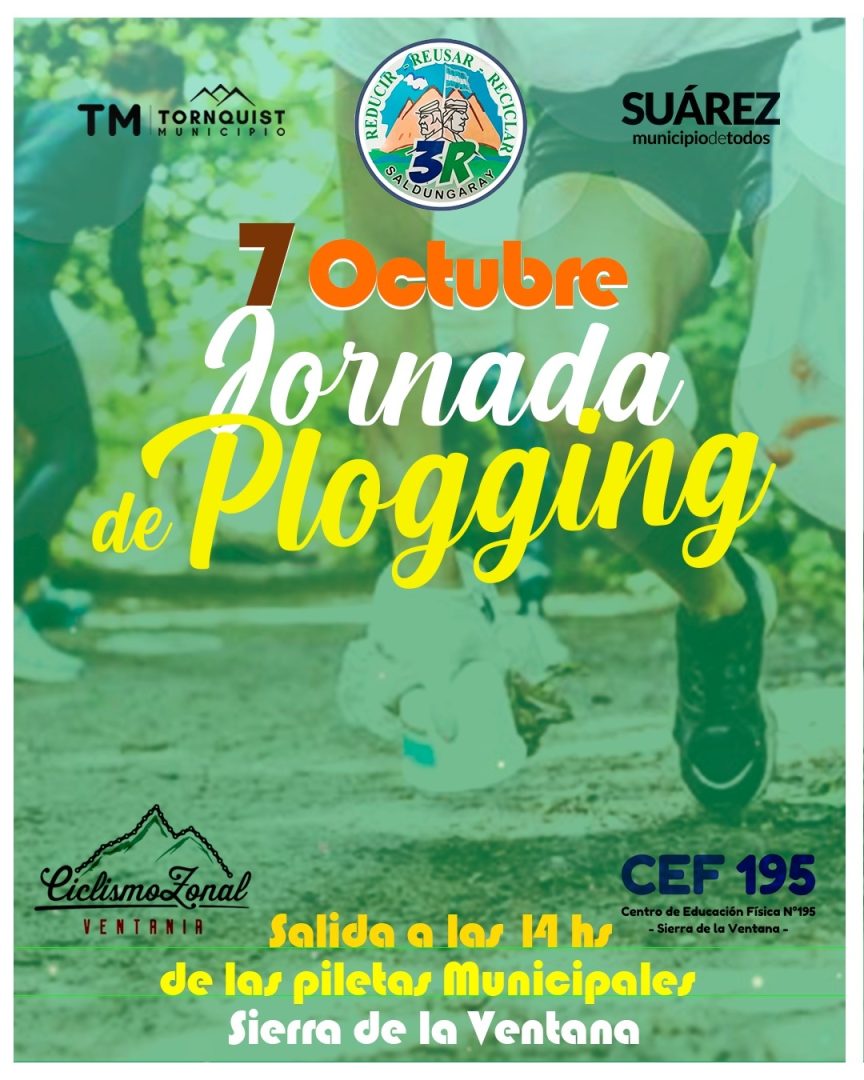 Jornada de plogging en Sierra de la Ventana