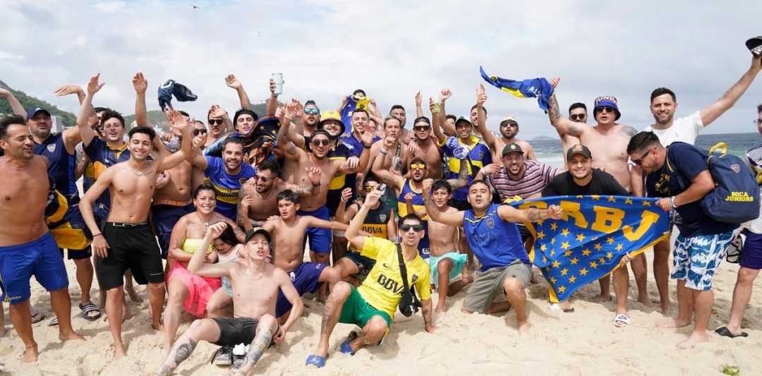 Invasión xeneize en Brasil: los bahienses que viajaron a ver la final de la Libertadores