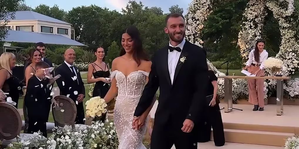 El casamiento íntimo de Germán Pezzella: los campeones del mundo que estuvieron en la celebración y una particular presencia