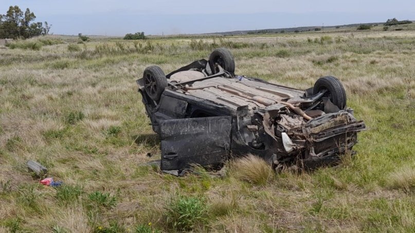 Fuerte accidente en la ruta 35, una persona fue derivada en código rojo al hospital