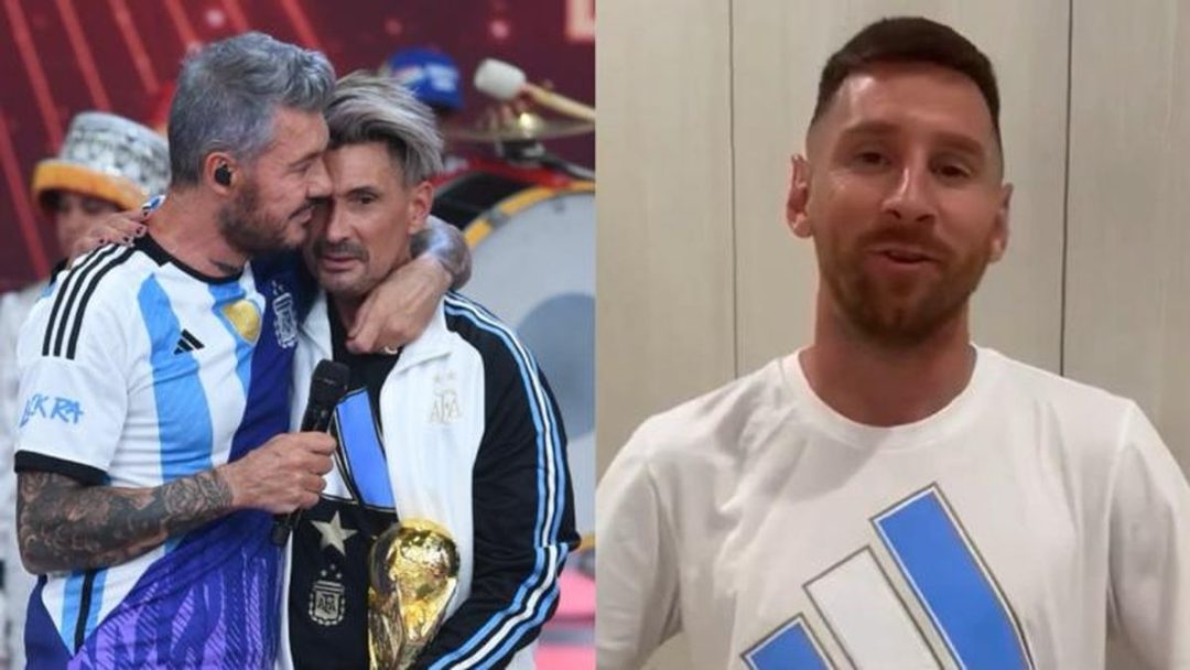 Marcelo Tinelli se largó a llorar en vivo cuando escuchó un mensaje sorpresa que le grabó Lionel Messi