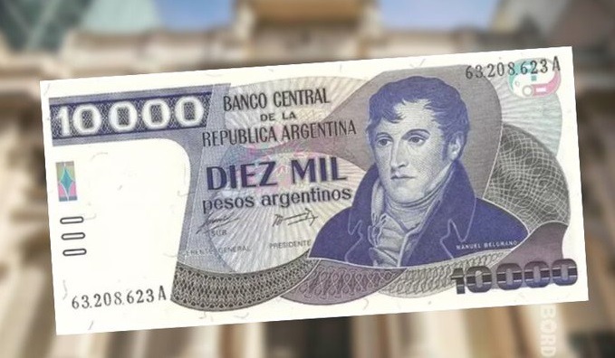 El Banco Central aprobó la emisión de los billetes de 10.000 y 20.000 pesos