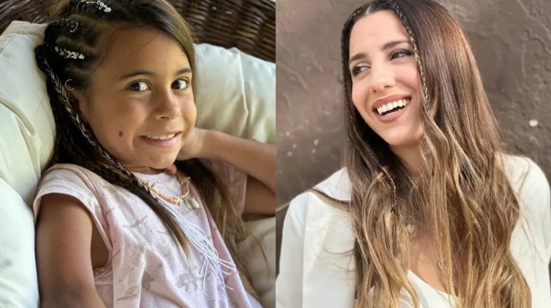 Cinthia Fernández mostró los “abdominales” de su hija de 9 años y sorprendió a sus seguidores