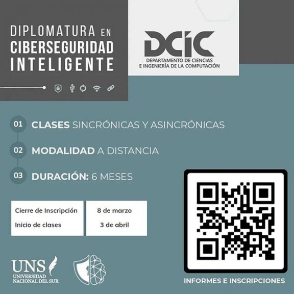 Diplomatura en Ciberseguridad Inteligente en la UNS