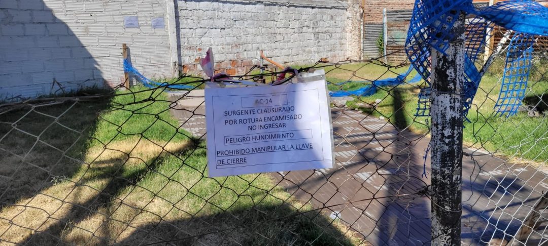 Con calor y sin agua: así está el surgente de calle 9 de julio