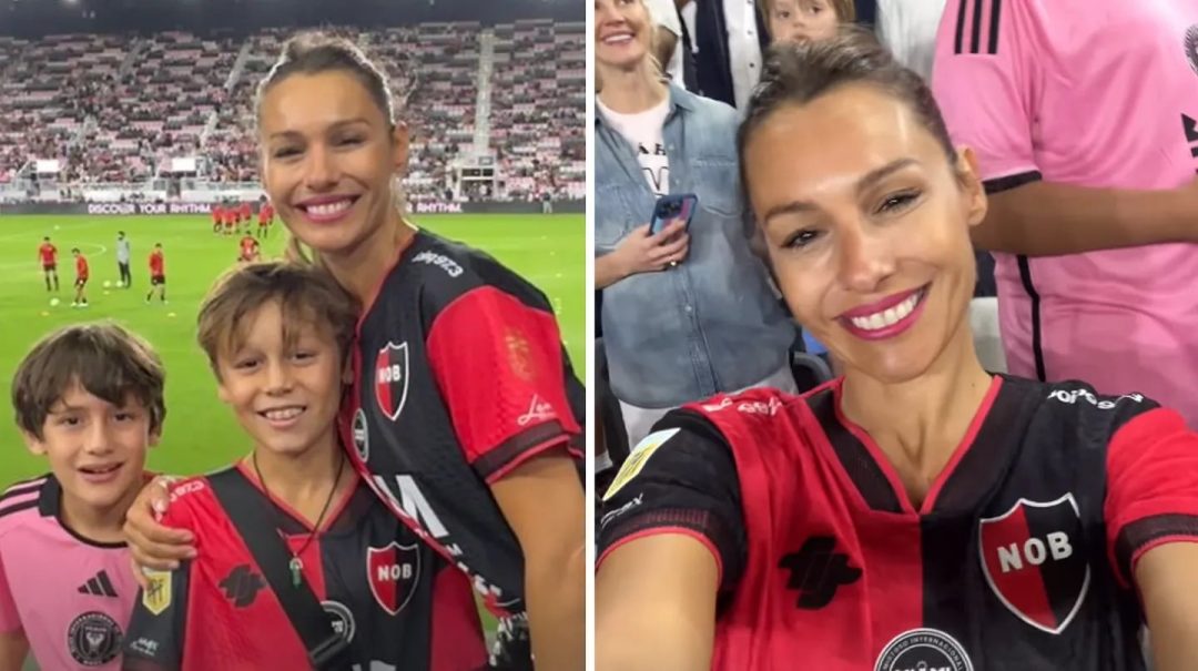 Pampita fue a ver el partido de Newell’s contra el Inter Miami de Lionel Messi y descontroló las redes