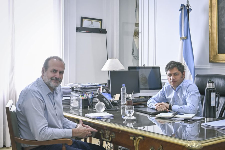 Susbielles con Kicillof: ¨Hay que trabajar en conjunto para amortiguar los efectos del ajuste dispuesto por el gobierno nacional¨
