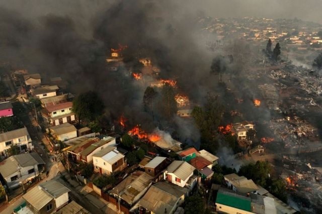 Devastación en Chile: el número de muertos por los incendios ascendió a 51 y hay más de 370 desaparecidos