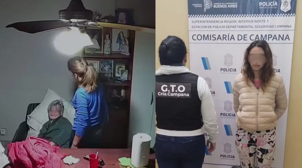 Detuvieron a una mujer que golpeaba y arrastraba por el suelo a una señora de 84 años que debía cuidar