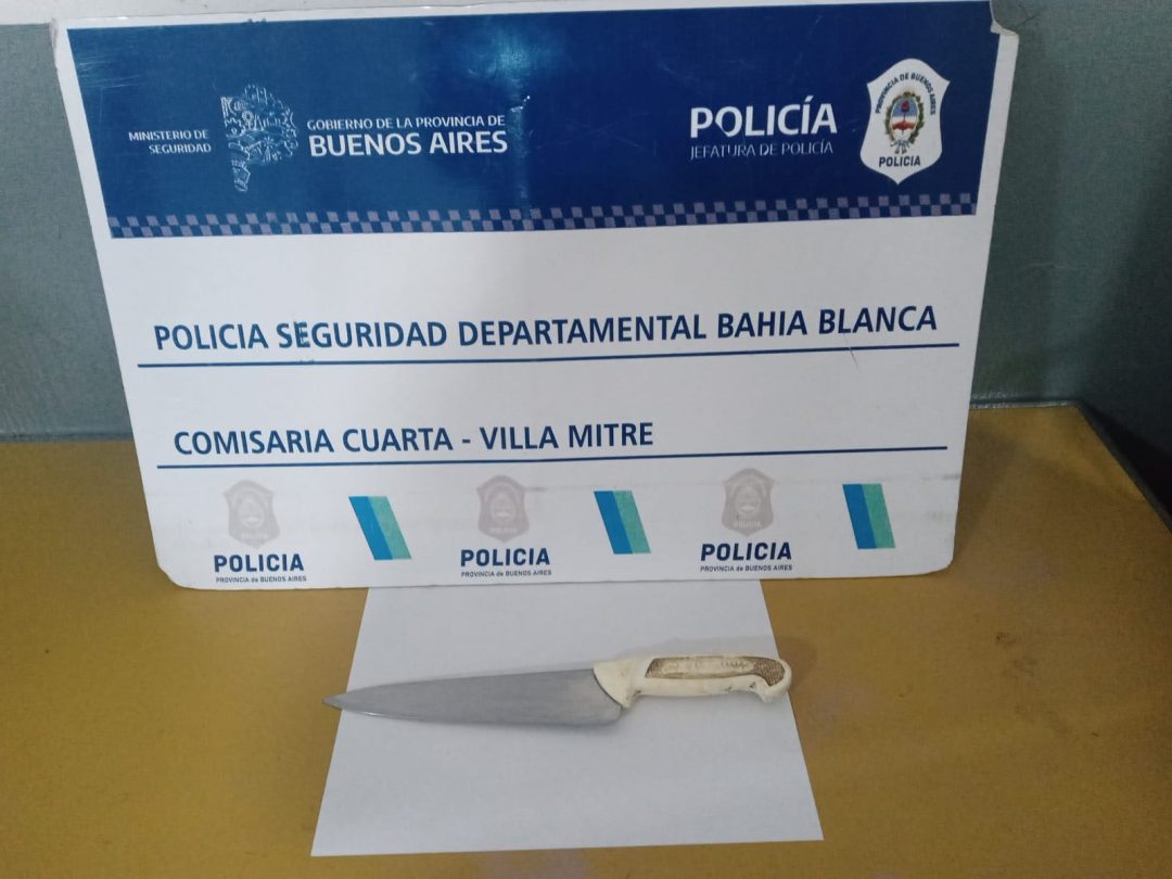 Amenazó de muerte a su pareja con un cuchillo y quedó detenido