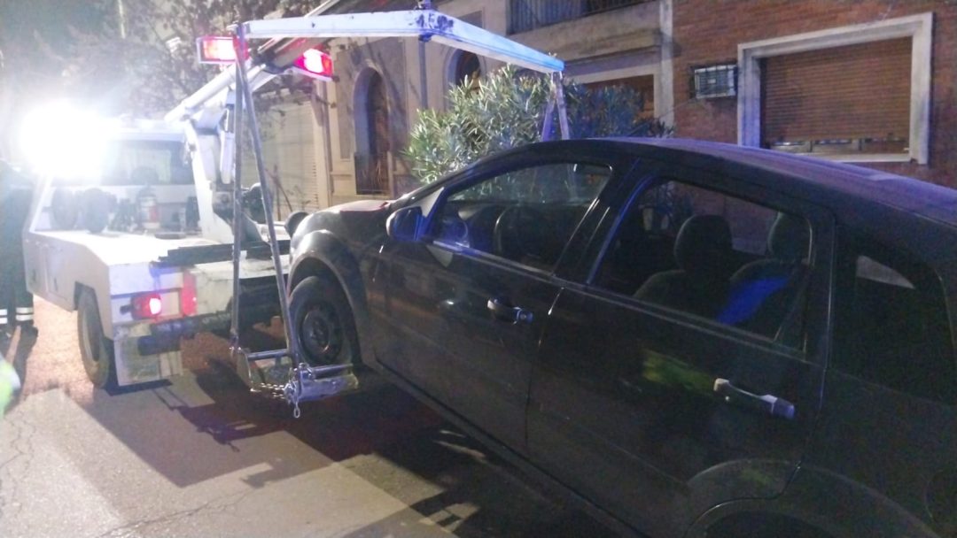 Iba borracho y en contramano por calle Vieytes