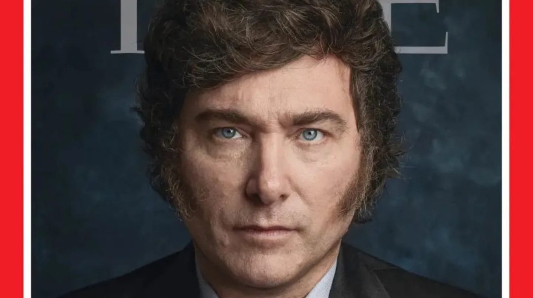 Javier Milei llegó a la tapa de la revista Time y lo festejó en sus redes: “Fenómeno barrial”