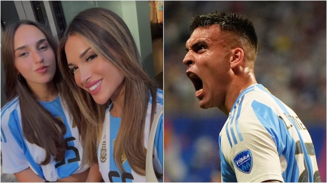 El mensaje desde la tribuna de Agustina Gandolfo para Lautaro Martínez después del gol ante Chile