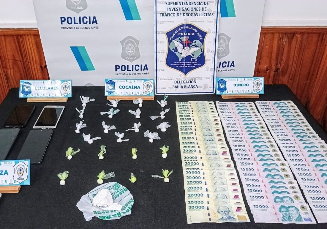Coronel Suárez: Dos personas detenidas por venta de droga