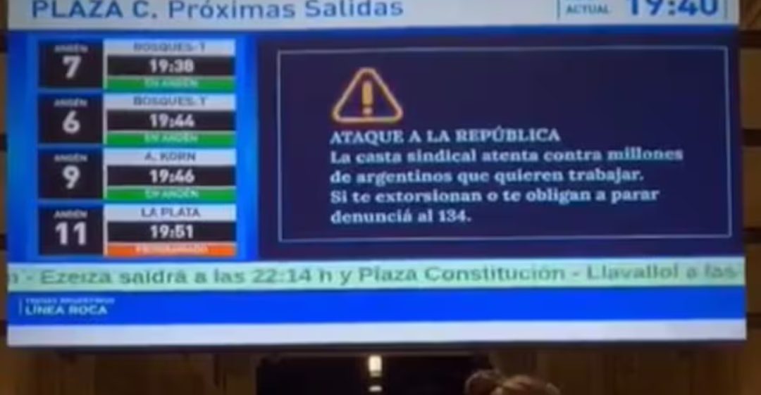 Dura crítica del Gobierno a la CGT por el paro: “La casta sindical atenta contra millones de argentinos”