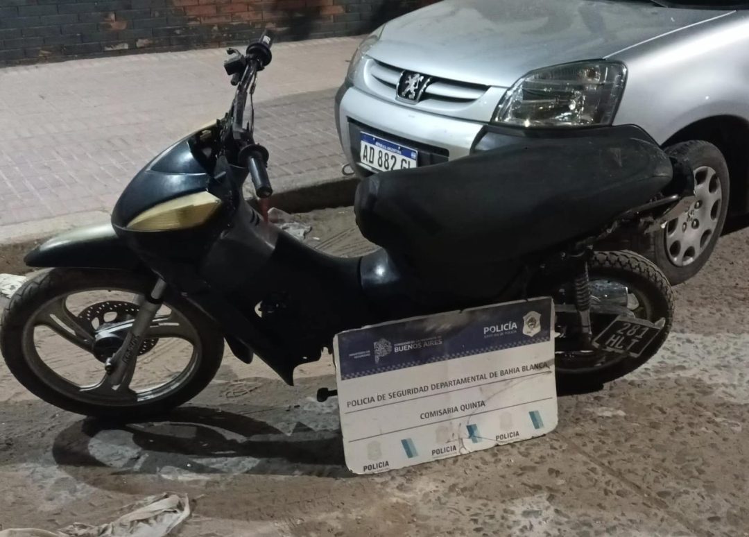 Lo detuvieron por circular con una moto robada
