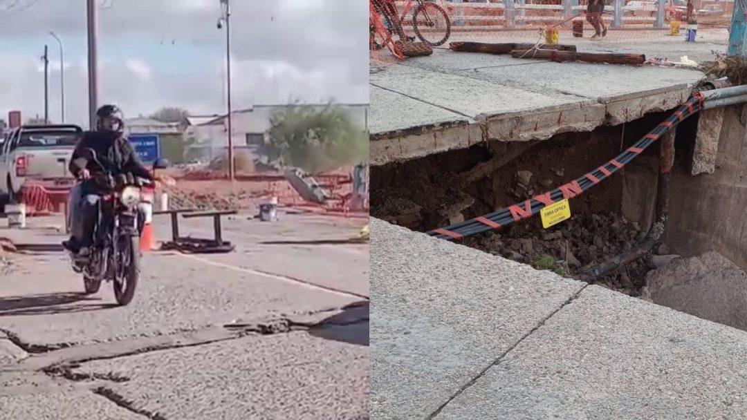 Pese al peligro, los vehículos siguen circulando sin control por arterias cortadas tras la inundación