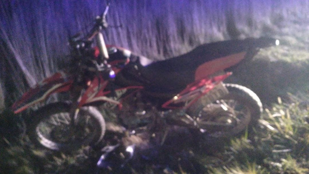 Chocó en moto contra un caballo en la Carrindanga y terminó hospitalizado