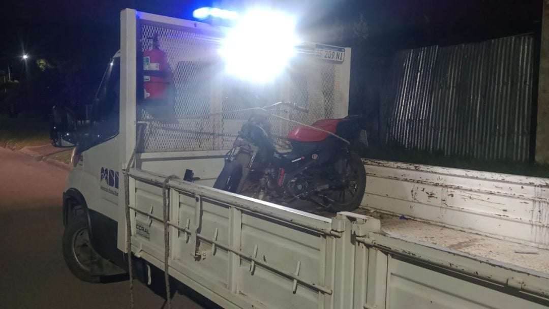Detuvieron a un motociclista que iba haciendo “Willy” en Cabrera y Pilmaiquén