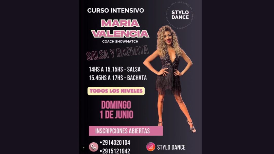 Salsa y bachata para todos: llega a Bahía Blanca un workshop con una coach del “Bailando”