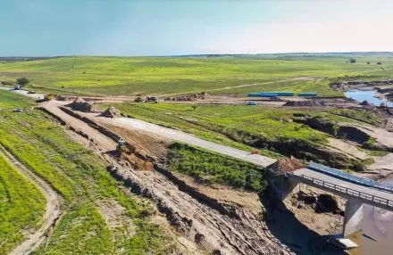 ruta 35 obras trabajos corte