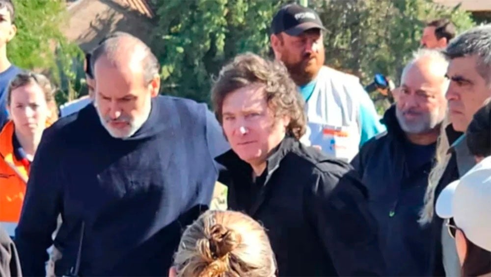 Susbielles se reunió con Milei en Olivos para reforzar la agenda de reconstrucción de Bahía Blanca