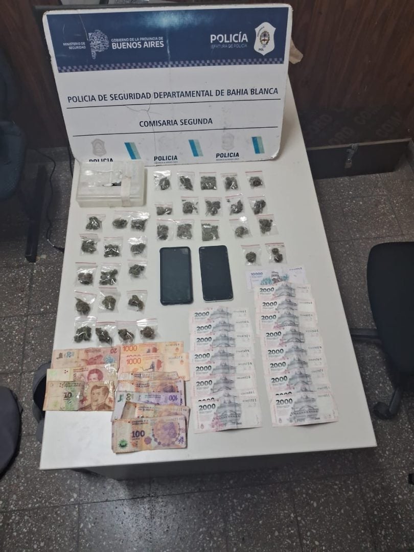 Vendían drogas en pleno centro: tres detenidos en la plaza Rivadavia