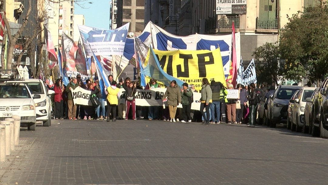 En Bahía hubo movilización en respaldo a Cristina y a los movimientos sociales