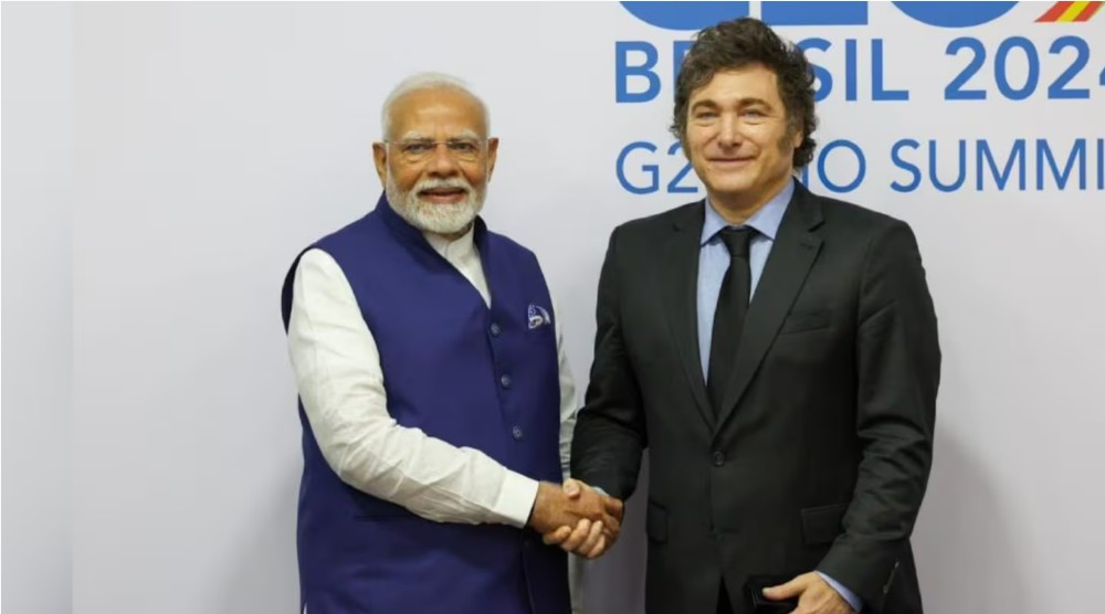 Javier Milei recibe al primer ministro de la India en un encuentro clave para fortalecer los lazos bilaterales