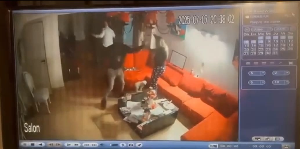 Impactante video: así fue la violenta entradera que sufrió el suegro del futbolista Nahuel Molina