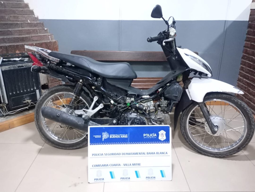 Lo encontraron con una moto robada y terminó detenido por encubrimiento