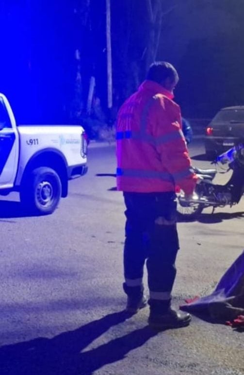 Un motociclista terminó hospitalizado tras un choque