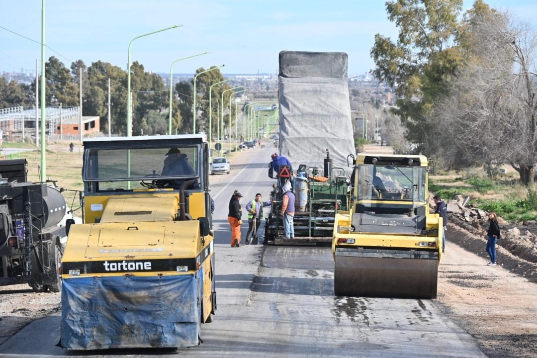 Se concretó la reconstrucción de la avenida Juan Manuel de Rosas