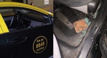 A una turista le tiraron un ladrillo cuando iba en taxi al aeropuerto de Ezeiza y tuvo que ser internada