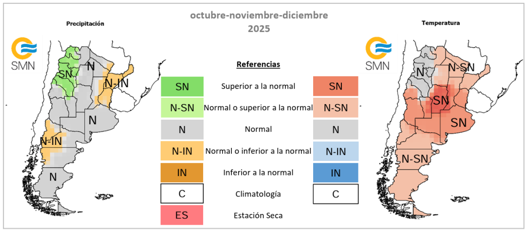 El SMN prevé lluvias normales y temperaturas más altas en Bahía Blanca en el último trimestre del año