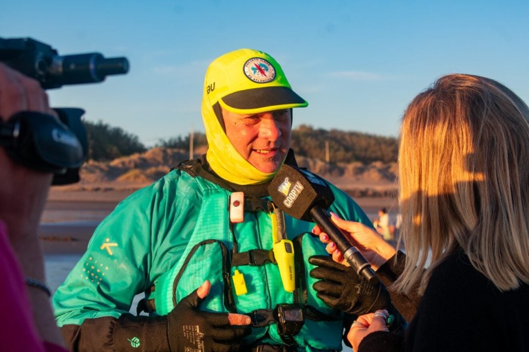 De la Guyana Francesa a Ushuaia: la increíble travesía de un atleta brasilero que pasó por Monte Hermoso