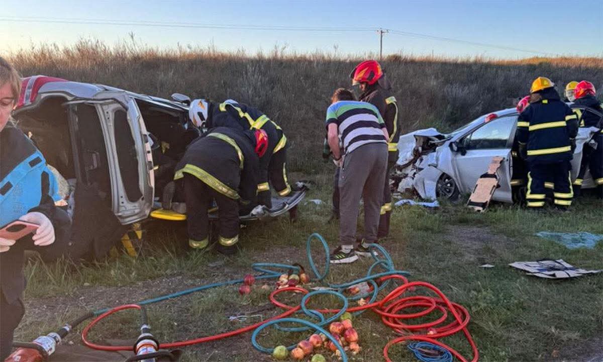 Fatal choque frontal en la Ruta 22: murió un hombre de 88 años en Médanos