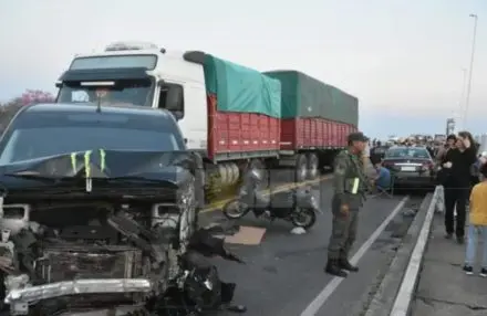 choque camionero detenido