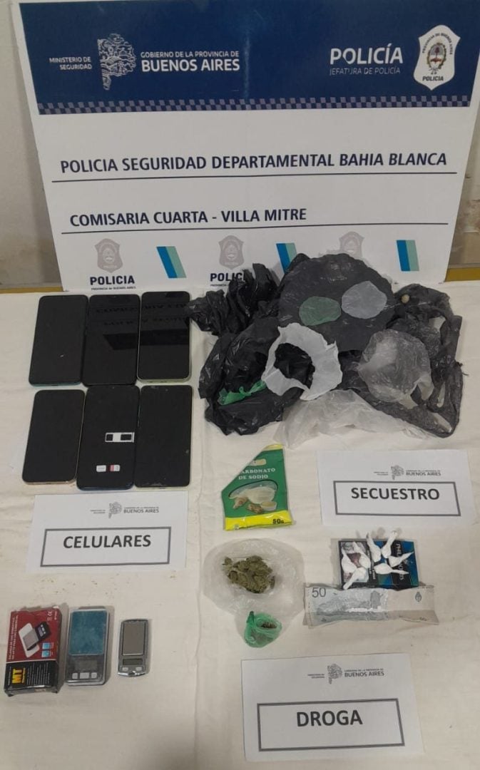 Cuatro detenidos por tenencia y fraccionamiento de drogas