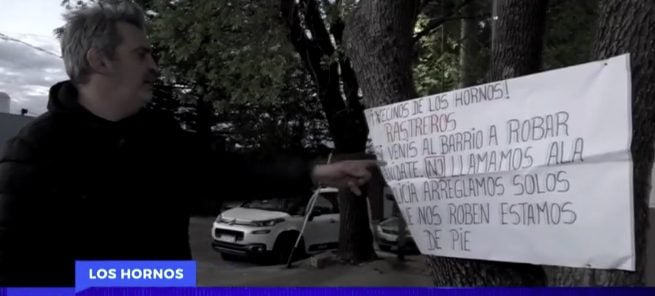 “El que avisa no traiciona”: vecinos de La Plata ponen carteles para advertir que si les roban, se van a defender armados