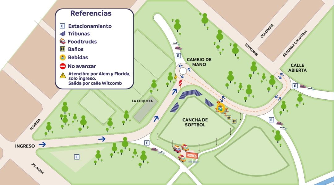 Cambios en el tránsito del Parque de Mayo