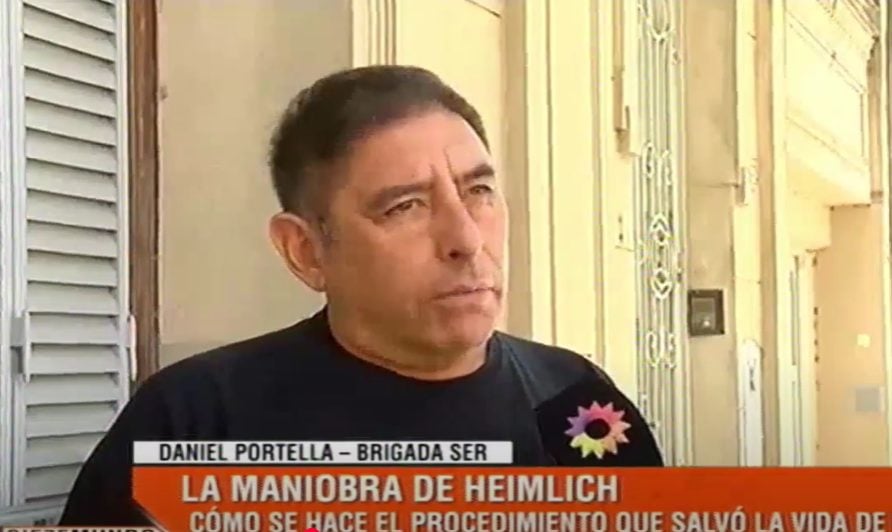 “La maniobra de Heimlich salva vidas y cualquiera puede aprenderla”, Dijo Daniel Portella de la Brigada SER