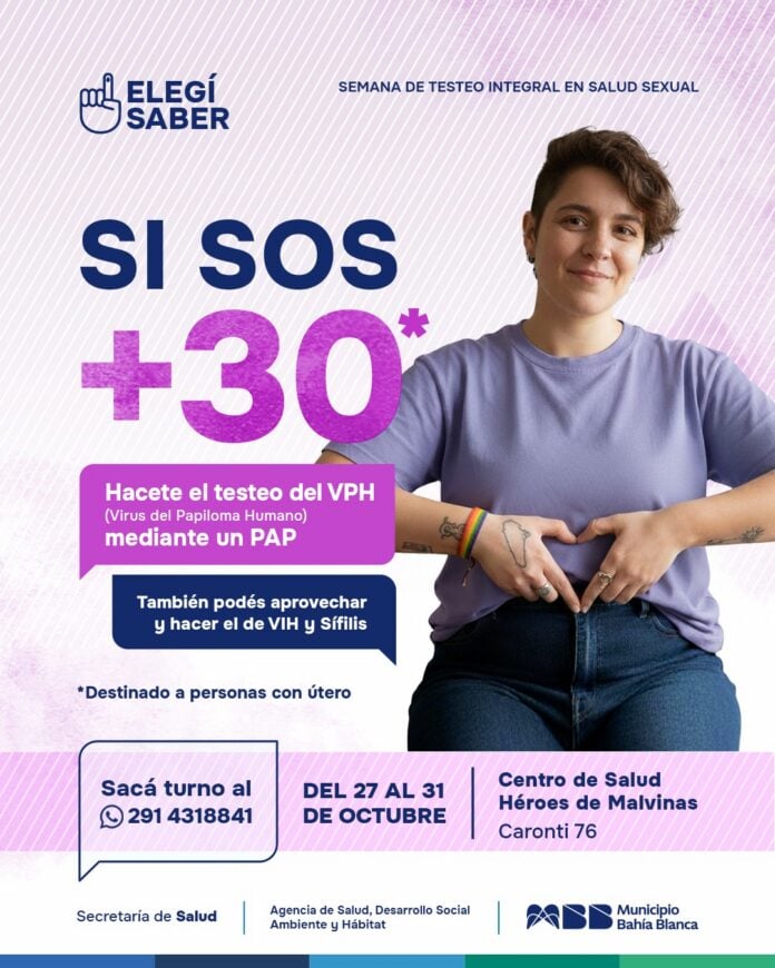 Elegí saber – semana de testeo integral en salud sexual