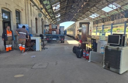 retiro mueblea moviliario ffcc ferrocarril estacion sud