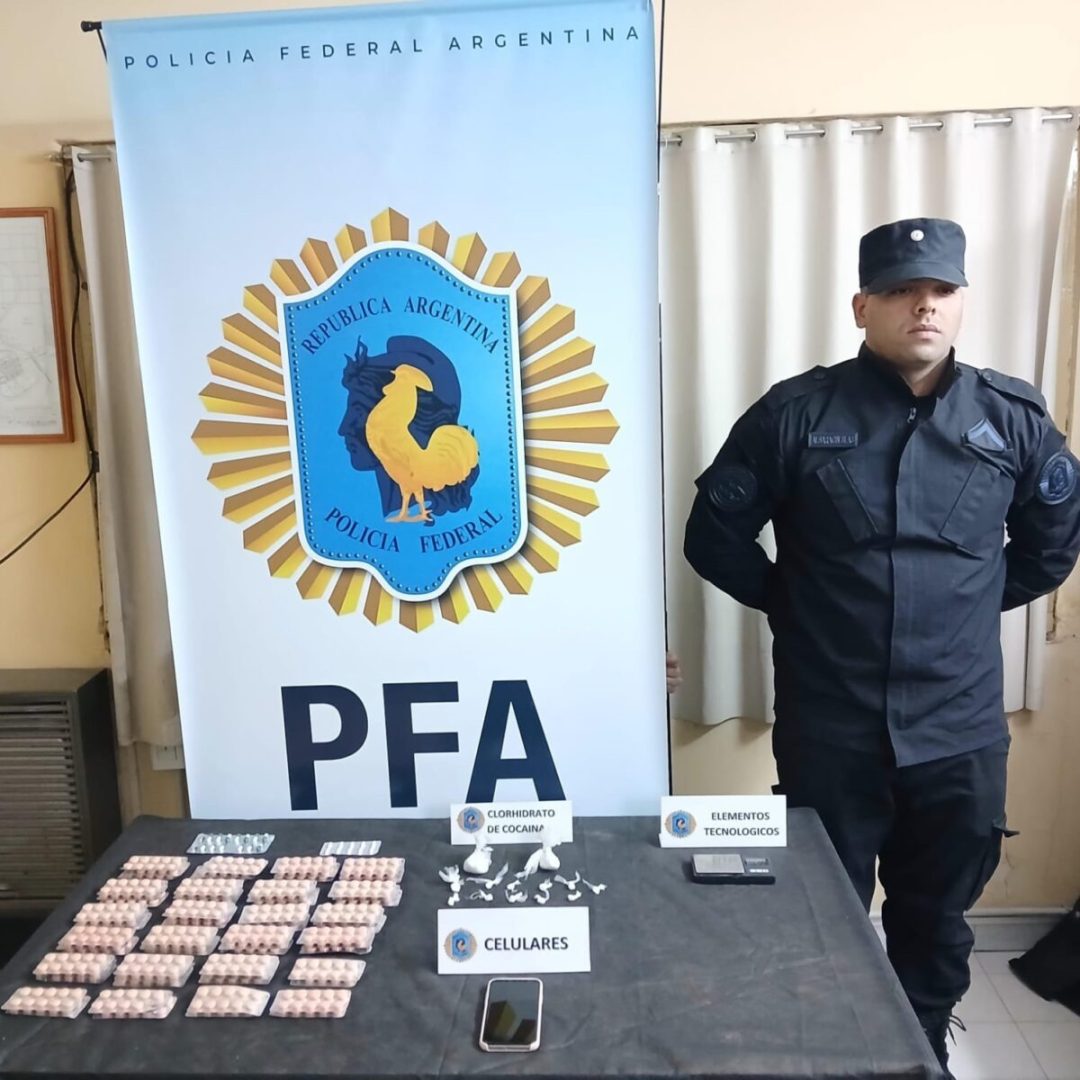 Un hombre fue aprehendido por tener cocaína para comercializar